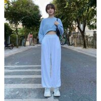 SET ÁO CROP HOODIE QUẦN TT