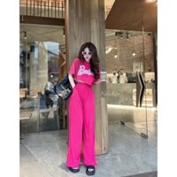 SET ÁO CROP QUẦN SUÔNG BARBIE 🌹