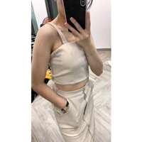 SET ÁO CROPTOP CHÂN VÁY ảnh thật