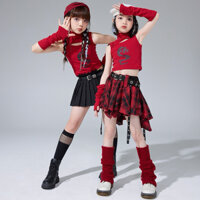 Set áo croptop chân váy xếp ly caro