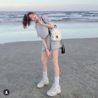 Set áo croptop kèm quần short lưng chun