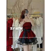 SET ÁO CÚP NHUNG NƠ RỜI + CHÂN VÁY