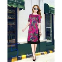 SET ÁO DÀI CÁCH TÂN GẤM THUN KÈM CHÂN VÁY