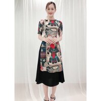 Set áo dài cách tân kèm chân váy