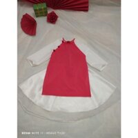 set áo dài cách tân tay phối cho bé kèm váy/quần