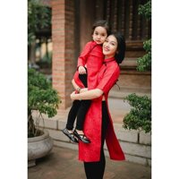 Set áo dài cách tân trung hoa Mẹ và Bé VMB15 - V255