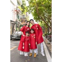 Sét Áo Dài Gia Đình Ý Xuân