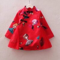 Sét áo dài lụa Chibi