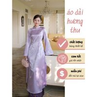 Set Áo Dài Lụa Chiết Eo Tay Dài – Chất Liệu Tơ Siêu Hot Trend 💖