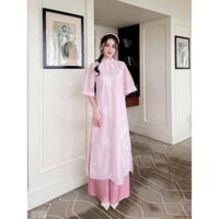 Set áo dài Như Ý nhẹ nhàng duyên dáng thích hợp đi chùa ngày lễt (Hàng có sẵn) - B217