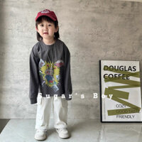 Set áo dài tay robot mini mix quần jeans 2 mổ 3 túi nắp siêu chất dành cho bé trai (Tách lẻ)