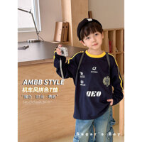 Set áo dài tay thể thao mix quần jeans bạc gối 2 túi nắp siêu năng động dành cho bé trai (Tách lẻ)