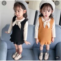 Set áo & đầm len dệt kim mỏng xinh yêu - 200k