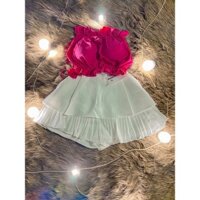 set áo dây hở lưng kèm chân váy