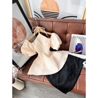 SET ÁO DÂY YẾM RỚT TAY PHỒNG + CHÂN VÁY