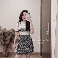 Sét áo dior mix chân váy siêu cá tính