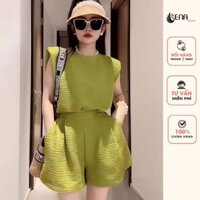 SET ÁO ĐŨI GÂN TAY HẾN MIX SOOC SIÊU XINH - SENA STUDIO