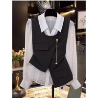 Set áo gi lê phối áo sơ mi thiết kế Sobin big size 40-90kg SM 213, 213