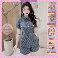 Set áo họa tiết dáng dài mix quần sooc SAMINN, set đồ nữ cá tính đi chơi sang chảnh, bộ đồ nữ mùa hè mặc nhà đẹp SS117