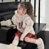 Set áo kèm chân váy len siêu xinh cho bé gái mùa thu đông U105