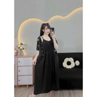 Set áo kèm  Đầm bầu thu đông dài tay dễ thương công sở