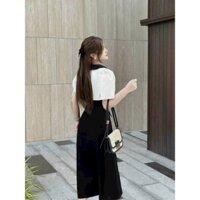 Sét áo khoác cotton lạnh phối cổ nhung kèm đầm nhung cao cấp thiết kế thời trang dự tiệc cho nữ