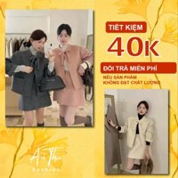 Set áo khoác dạ nữ chân váy chữ A An Thu Fashion