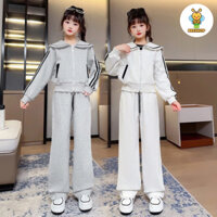 Set áo khoác hải quân kèm quần suông thời trang trẻ em BEESHOP D24012