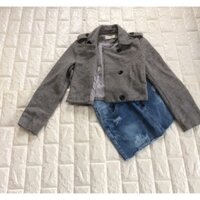 Set áo khoác kèm váy jean
