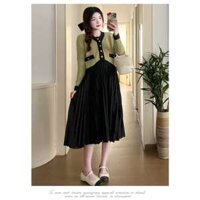 Set Áo Khoác Và Đầm Bầu Kiểu Dáng Dễ Thương