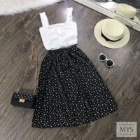 Sét áo kiểu mix chân váy dài xoè