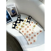 SET ÁO LEN ĐAN HOA CÚC XINH XẮN ( ẢNH THẬT )A1121 Q2101 YaWear