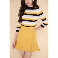 Sét áo len kẻ ngang và chân váy đuôi cá IFU 05-3250