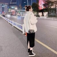 sét áo lông cừu kèn váy len