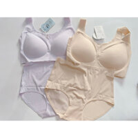 Set Áo lót không viền pushup và quần cạp cao gen bụng