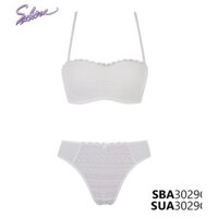 Set Áo Lót Siêu Nâng Ngực Cúp Ngang Và Quần Lót Đồng Bộ Màu Trắng Doomm Doomm By Sabina