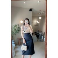 Set áo lụa silk váy poly . Có  1 màu. Size dưới 54kg vừa. ĐƠn giản mà sang. Mua nhanh kẻo hết nha mấy chế