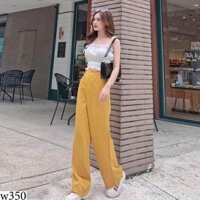 SÉT ÁO NHÚN BÈO& QUẦN ỐNG RỘNG KATE LỤA