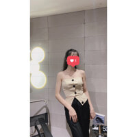 Set áo ống croptop quây ôm body
