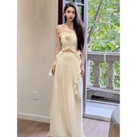 Set áo ống cúp ngực tua rua kèm quần ống rộng đi tiệc đi chơi cực xinh,sexy