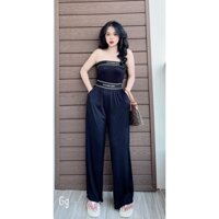 Set áo ống kèm quần dài, Sét bộ áo croptop trễ vai cá tính kèm quần tôn dáng trẻ trung sang trọng 💕💕💕Gg alohashop91