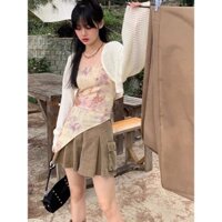 Set áo ống nhún + áo khoác lưới