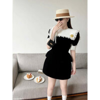 set áo peplum tag hoa chân váy chữ A