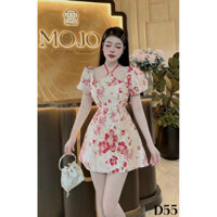 Set áo phối quần giả váy màu hồng kute có bigsize TRIPBLE T DRESS - size M/L/XL/XXL - MS12L