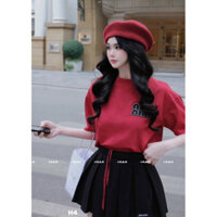 Set áo phông miu chân váy xoè ngắn trẻ trung