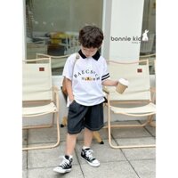 Set áo polo in gấu quần jeans Bonnie kid (9-30kg)