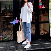 Sét áo quần bagy rua gấu rách + áo xuông xẻ TT12