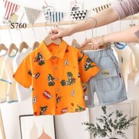 Set Áo Quần Khủng Long Cho Bé Trai