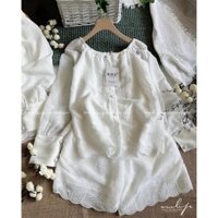 Set áo + quần short trắng madebyphuong.vn