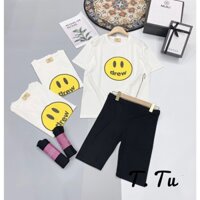 Set Áo Quần Thời Trang / Bộ Lửng Chất Cotton SMILE